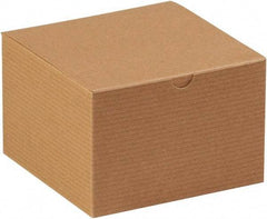 Made in USA - 6" Wide x 6" Long x 4" High Rectangle Chipboard Box - 1 Wall, Kraft (Color) - A1 Tooling