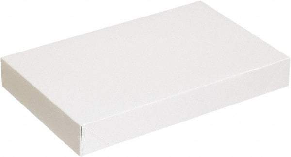 Made in USA - 9-1/2" Wide x 15" Long x 2" High Rectangle Chipboard Box - 1 Wall, White - A1 Tooling