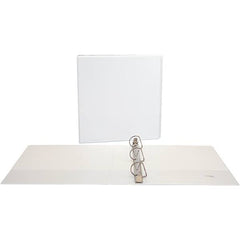 Universal One - 375 Sheet Capacity, 8-1/2 x 11", View Ring Binder - Polypropylene, White - A1 Tooling