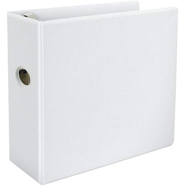 Universal One - 1,050 Sheet Capacity, 8-1/2 x 11", View Ring Binder - Polypropylene, White - A1 Tooling