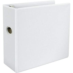 Universal One - 1,050 Sheet Capacity, 8-1/2 x 11", View Ring Binder - Polypropylene, White - A1 Tooling