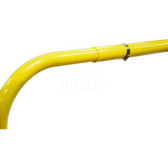 Heavy-Duty Guard Rail: Yellow, Painted, Steel 5-1/2″ Long, 42″ High, 2 Rails