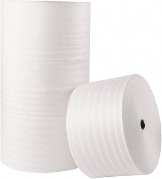 Made in USA - 900' Long x 12" Wide x 1/16" Thick, Polyethylene Foam - White - A1 Tooling