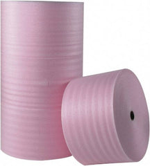 Made in USA - 250' Long x 72" Wide x 1/4" Thick, Polyethylene Foam - Pink - A1 Tooling