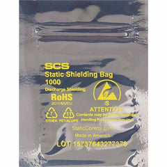 Made in USA - 5" Long x 4" Wide, 3.1 mil Thick, Self Seal Static Shield Bag - Transparent, Metal-In, Standard Grade - A1 Tooling