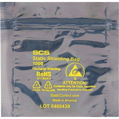 Made in USA - 4" Long x 4" Wide, 3.1 mil Thick, Self Seal Static Shield Bag - Transparent, Metal-In, Standard Grade - A1 Tooling