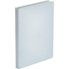 UNIVERSAL - 100 Sheet Capacity, 8-1/2 x 11", View Ring Binder - Polypropylene, White - A1 Tooling