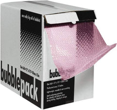 Made in USA - 600" Long x 12" Wide, Antistatic Bubble Roll - Pink, Standard Grade - A1 Tooling