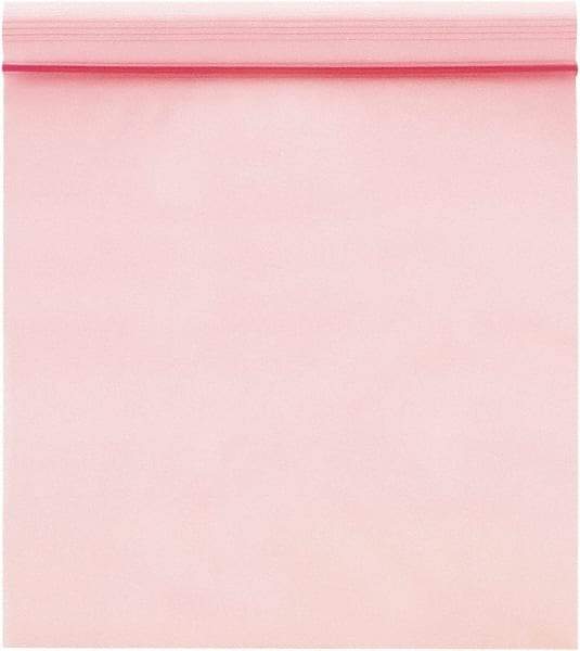 Value Collection - 9" Long x 6" Wide, 4 mil Thick, Self Seal Antistatic Poly Bag - Pink, Heavy-Duty Grade - A1 Tooling