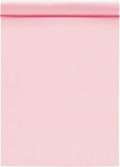 Value Collection - 10" Long x 8" Wide, 2 mil Thick, Self Seal Antistatic Poly Bag - Pink, Standard Grade - A1 Tooling