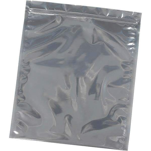 Made in USA - 12" Long x 12" Wide, 3 mil Thick, Self Seal Recloseable Zip Top Static Protection Bag - Transparent, Standard Grade - A1 Tooling