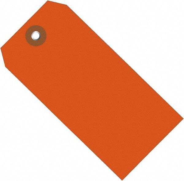 Made in USA - 4-3/4" High x 2-3/8" Long, Safety & Facility Blank Tag - Orange Vinyl - A1 Tooling