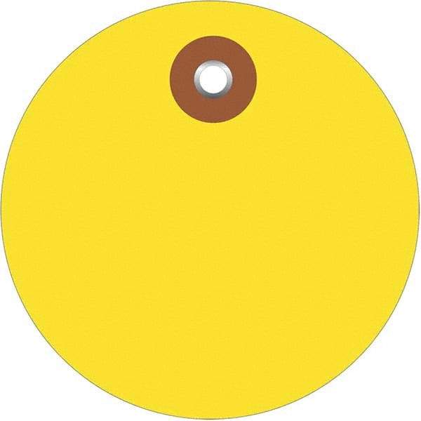 Made in USA - Safety & Facility Blank Tag - Yellow Vinyl - A1 Tooling