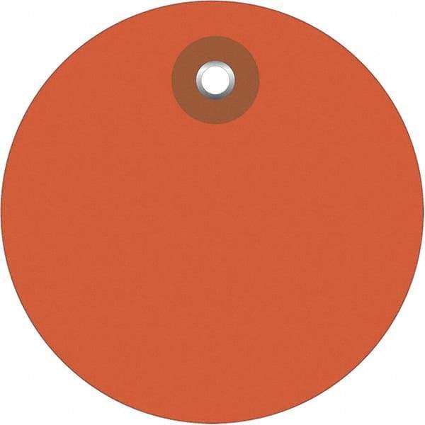 Made in USA - Safety & Facility Blank Tag - Orange Vinyl - A1 Tooling