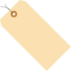 Made in USA - 3-3/4" High x 1-7/8" Long, Safety & Facility Blank Tag - Manila Cardstock - A1 Tooling