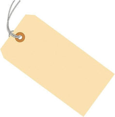 Made in USA - 4-3/4" High x 2-3/8" Long, Safety & Facility Blank Tag - Manila Cardstock - A1 Tooling