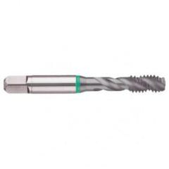 6-32 2B 3-Flute Cobalt Green Ring Semi-Bottoming 40 degree Spiral Flute Tap-TiCN - A1 Tooling