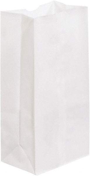 Made in USA - Kraft Grocery Bag - 7-1/16 x 4-1/2 x 13-3/4, White - A1 Tooling