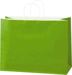 Made in USA - Kraft Grocery Bag - 16 x 6 x 12, Green - A1 Tooling