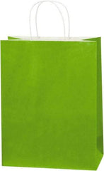 Made in USA - Kraft Grocery Bag - 10 x 5 x 13, Green - A1 Tooling