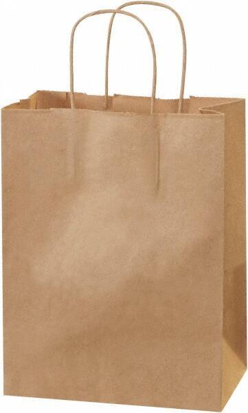 Made in USA - Kraft Grocery Bag - 8 x 4-1/2 x 10-1/4, Kraft - A1 Tooling