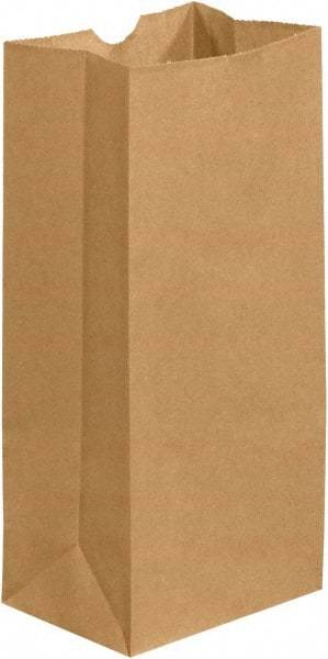 Made in USA - Kraft Grocery Bag - 5-1/4 x 3-7/16 x 10-15/16, Kraft - A1 Tooling