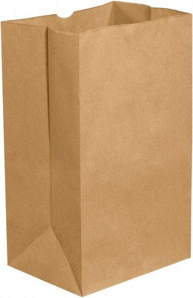 Made in USA - Kraft Grocery Bag - 8-1/4 x 5-15/16 x 13-3/8, Kraft - A1 Tooling