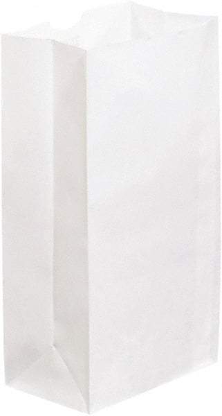 Made in USA - Kraft Grocery Bag - 6 x 3-5/8 x 11, White - A1 Tooling