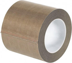 Made in USA - 18 Yd Long x 4" Wide, Brown Silicone PTFE Tape - 3 mil Thick - A1 Tooling