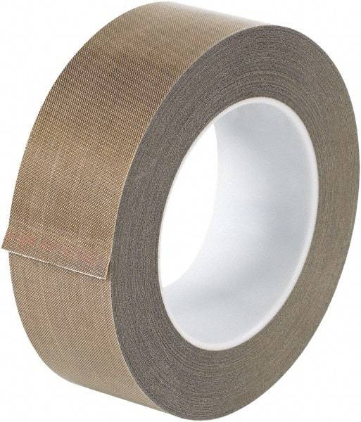 Made in USA - 18 Yd Long x 1-1/2" Wide, Brown Silicone PTFE Tape - 3 mil Thick - A1 Tooling