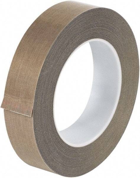 Made in USA - 18 Yd Long x 1" Wide, Brown Silicone PTFE Tape - 10 mil Thick - A1 Tooling