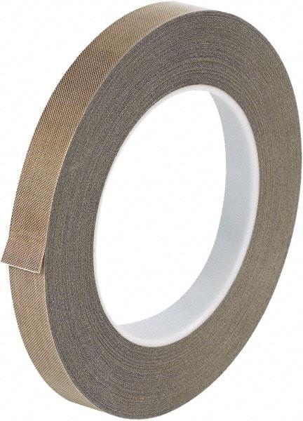 Made in USA - 36 Yd Long x 1/2" Wide, Brown Silicone PTFE Tape - 10 mil Thick - A1 Tooling