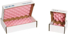 Made in USA - 12" Long x 12" Wide, Antistatic Foam Shippers - Pink & White, Standard Grade - A1 Tooling