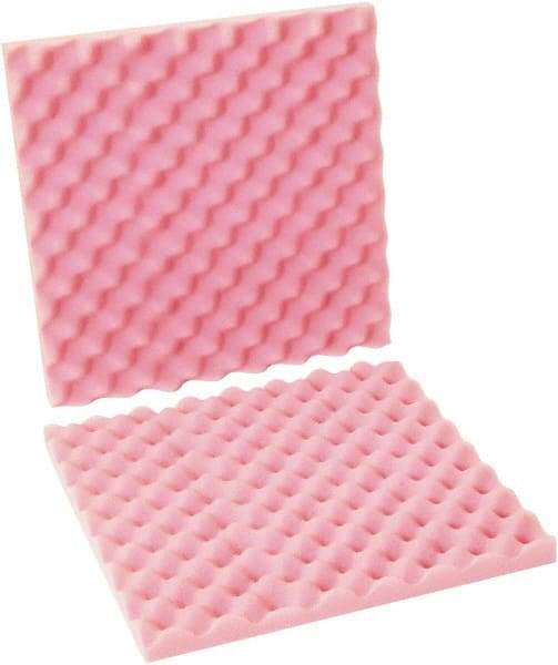 Made in USA - 16" Long x 16" Wide, Antistatic Convoluted Foam Set - Pink, Standard Grade - A1 Tooling