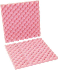 Made in USA - 16" Long x 16" Wide, Antistatic Convoluted Foam Set - Pink, Standard Grade - A1 Tooling