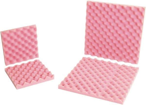 Made in USA - 24" Long x 24" Wide, Antistatic Convoluted Foam Set - Pink, Standard Grade - A1 Tooling