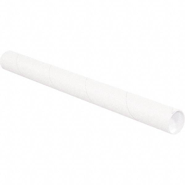 Made in USA - 3" Diam x 12" Long Round White Mailing Tubes - 1 Wall, White - A1 Tooling