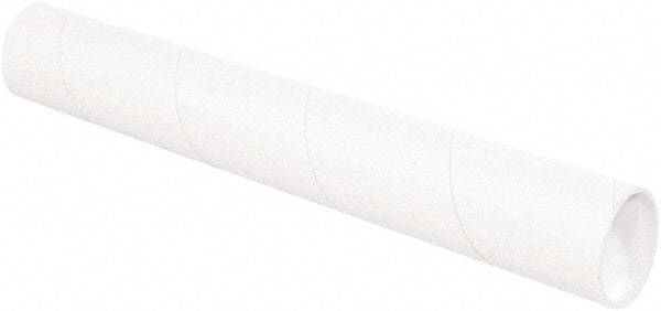 Made in USA - 3" Diam x 30" Long Round White Mailing Tubes - 1 Wall, White - A1 Tooling