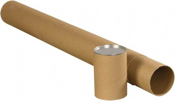 Made in USA - 2" Diam x 43" Long Round Telescoping Mailing Tubes - 2 Walls, Kraft (Color) - A1 Tooling