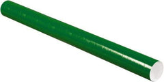 Made in USA - 3" Diam x 36" Long Round Colored Mailing Tubes - 1 Wall, Green - A1 Tooling