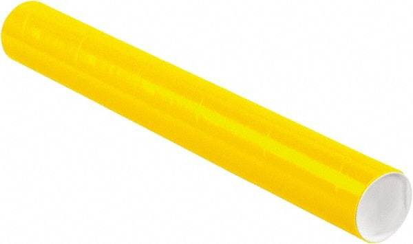 Made in USA - 3" Diam x 24" Long Round Colored Mailing Tubes - 1 Wall, Yellow - A1 Tooling