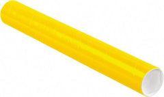 Made in USA - 3" Diam x 24" Long Round Colored Mailing Tubes - 1 Wall, Yellow - A1 Tooling