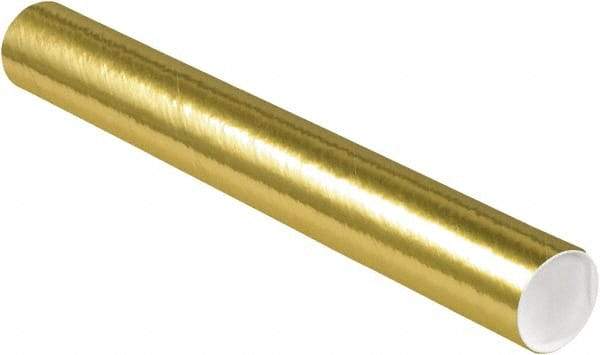 Made in USA - 3" Diam x 24" Long Round Colored Mailing Tubes - 1 Wall, Gold - A1 Tooling