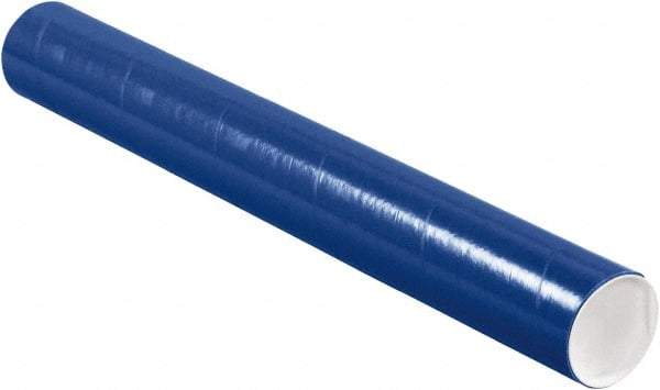 Made in USA - 3" Diam x 24" Long Round Colored Mailing Tubes - 1 Wall, Blue - A1 Tooling