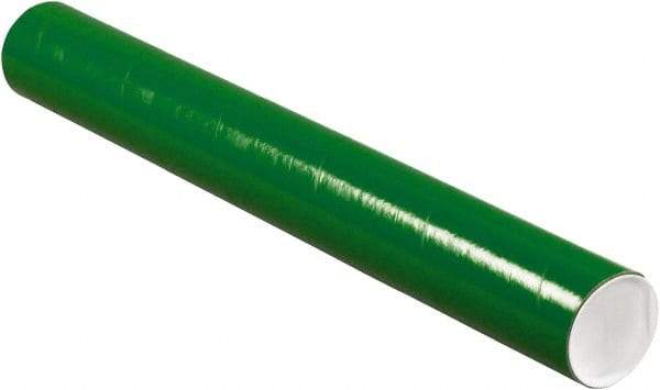 Made in USA - 3" Diam x 24" Long Round Colored Mailing Tubes - 1 Wall, Green - A1 Tooling