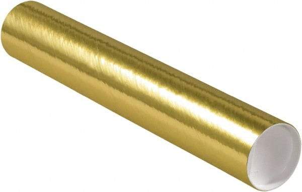 Made in USA - 3" Diam x 18" Long Round Colored Mailing Tubes - 1 Wall, Gold - A1 Tooling