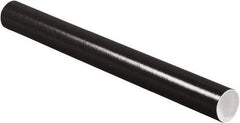 Made in USA - 2" Diam x 20" Long Round Colored Mailing Tubes - 1 Wall, Black - A1 Tooling