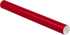 Made in USA - 2" Diam x 20" Long Round Colored Mailing Tubes - 1 Wall, Red - A1 Tooling