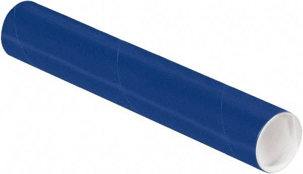 Made in USA - 2" Diam x 12" Long Round Colored Mailing Tubes - 1 Wall, Blue - A1 Tooling