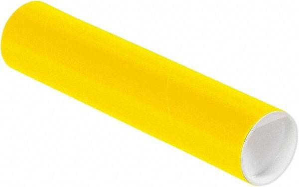 Made in USA - 2" Diam x 9" Long Round Colored Mailing Tubes - 1 Wall, Yellow - A1 Tooling